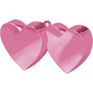 Těžítko na balónky Srdce dvojité růžové ALBI