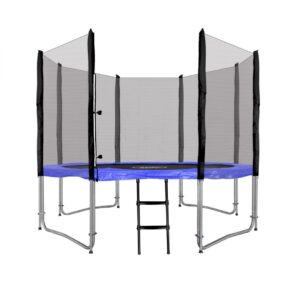mamido Trampolína s ochrannou sítí a žebříkem 305 cm modrá