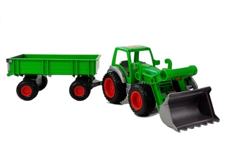 mamido Traktor nakladač s přívěsem 8817 zelený
