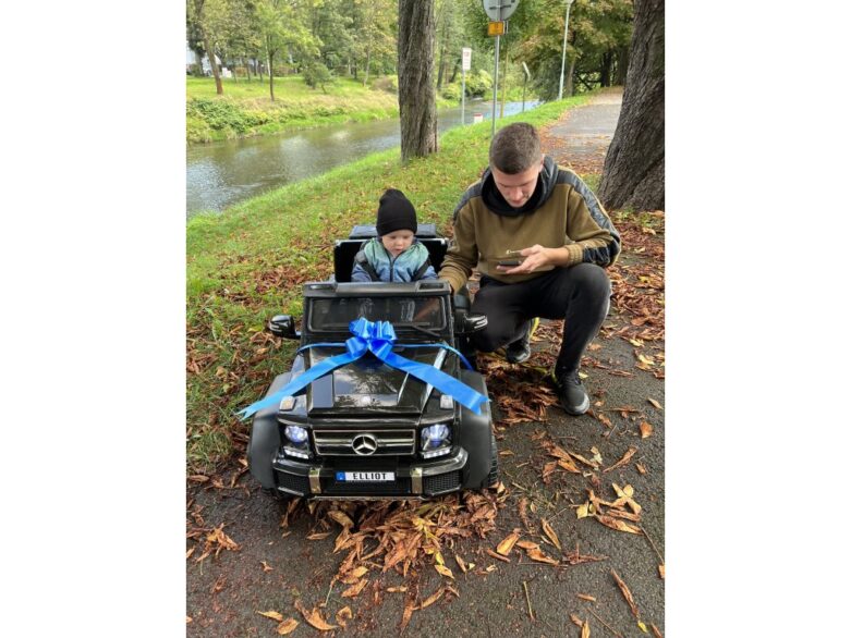 mamido Mašle na elektrické autíčko pro děti modrá